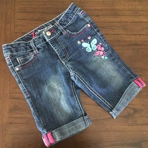 {Z Cavaricci} Stone Wash Denim Bermuda Shorts